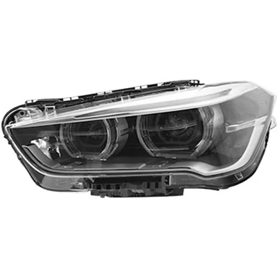 Far stanga BMW X1 F48 2014-> perioada 2015 2016 2017 2018 2019 2020 de la an de fabricatie 07/2016, cu motor reglaj, cu LED, cu reglaj electric, cu bec LED