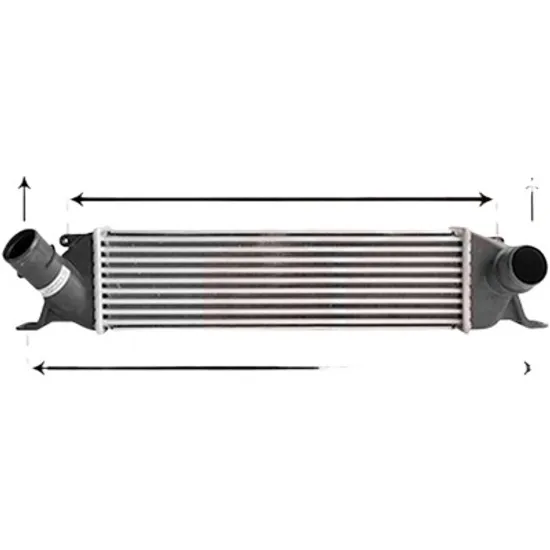 Intercooler HYUNDAI H-1 2007-> 2.5 CRDi 85KW 116CP , pentru motor perioada 2011 2012,2013,2014,2015 2016