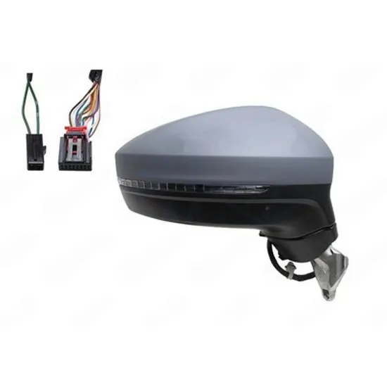 Oglinda VW TIGUAN ALLSPACE BW2 2017-> Oglinda exterioara electrica cu incalzire cu rabatare electrica pentru vopsit (cu memorie si lampa podea si senzor de banda) 15PIN DREAPTA Perioada 2017 2018 2019 2020 2021 2022