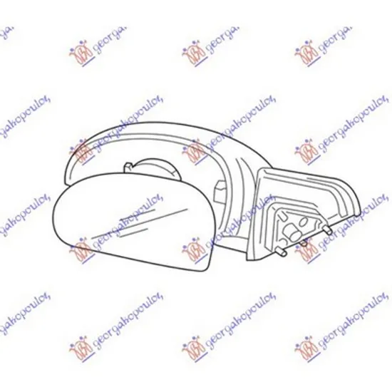 Oglinda KIA CERATO 2004->2009 Oglinda exterioara stanga, cu reglaj mecanic Perioada 2004 2005 2006 2007 2008 2009 2010 2011 2012