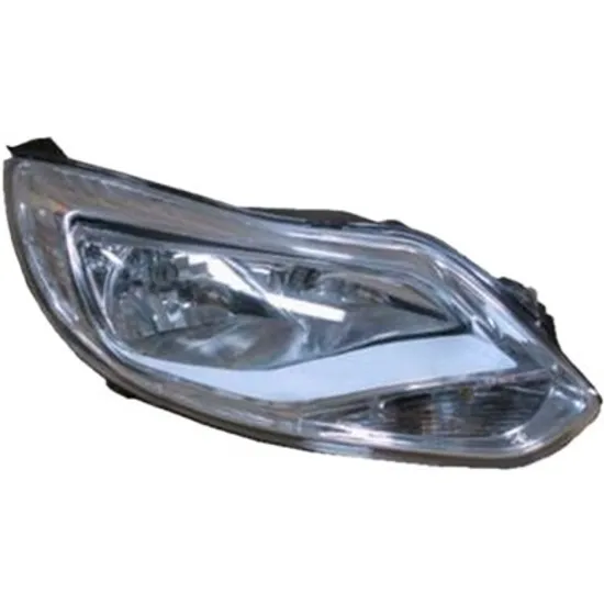 Far dreapta FORD FOCUS 3 2010->2019 perioada 2010 2011 2012 2013 2014 2015 2016 2017 2018 pana la an de fabricatie 2015, fara motor reglaj, cromat, semnal transparent, cu reglaj electric, cu bec H7/H1
