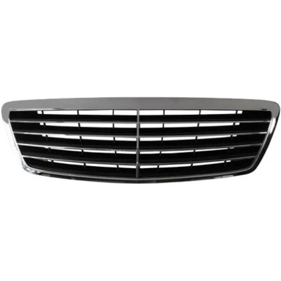 Grila radiator MERCEDES S-CLASS W220 1998->2005 perioada 1998 1999 2000 2001 2002 2003 2004 2005 cromat, de la an de fabricatie 2002