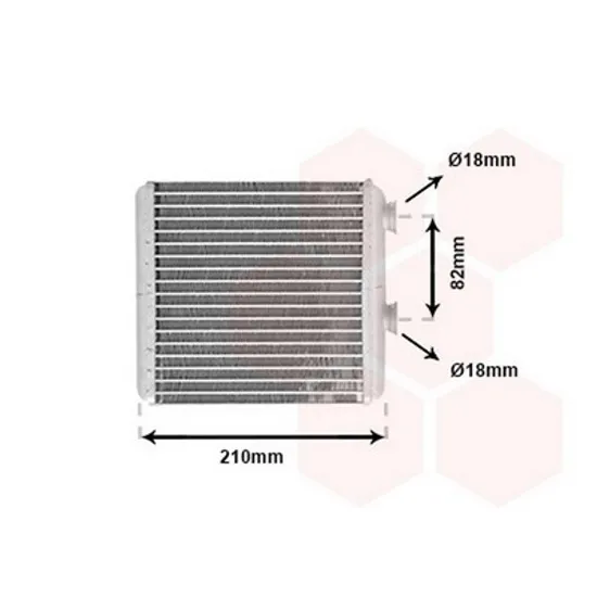 Radiator Incalzire OPEL MERIVA B 2010->2017 Calorifer B +/-AC 164x178 Perioada 2010 2011 2012 2013 2014