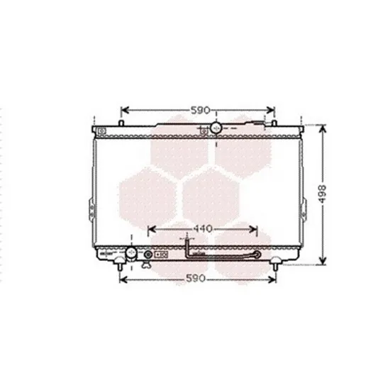 Radiator Motor HYUNDAI SANTA FE 1 2001->2006 Radiator apa 2.0 CRDI +/-A/C conducta 8MM FEND. Perioada 2000 2001 2002 2003 2004 2005 2006