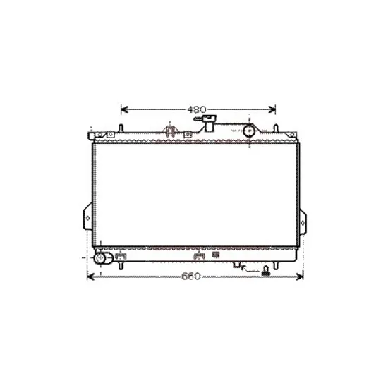 Radiator apa KIA PRO CEED 2008->2013 pentru 1.6 CRDi 115, perioada 2008 2009 2010 2011 2012