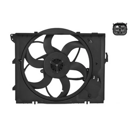 Ventilator Motor BMW 1 E81 2006->2011 Electroventilator complet benzina 3 pini, 2004->2011 Perioada 2004 2005 2006 2007 2008 2009 2010 2011