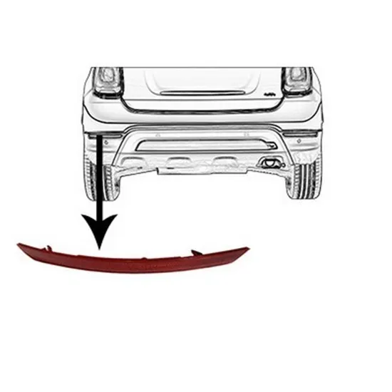 Reflector Spate FIAT 500X 2014-> Reflector in bara spate (O) stanga Perioada 2015 2016 2017 2018 2019 2020 2021