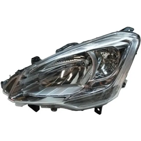 Far stanga CITROEN BERLINGO B9 2008-> perioada 2010 2011 2012 2013 2014 2015 de la an de fabricatie 2015, de la an de fabricatie 2017, pentru vehicule cu sistem de spalare far, pana la an de fabricatie 2012, pana la an de fabricatie 2017, cu motor reglaj, semnal transparent, cu reglaj electric, cu bec H4