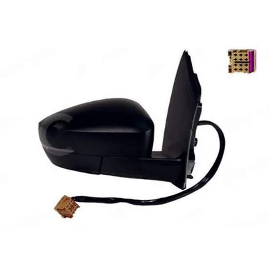 Oglinda VW POLO 6R1 2009->2020 Oglinda exterioara electrica cu incalzire pentru vopsit (cu semnal) (mufa patrata) DREAPTA Perioada 2009 2010 2011 2012 2013 2014 2015 2016 2017