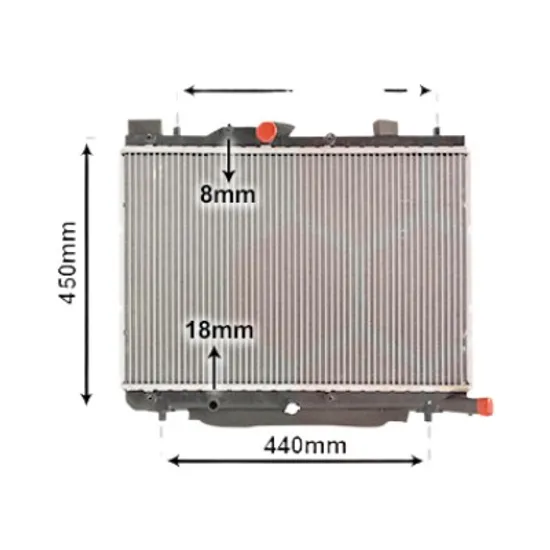 Radiator apa SUZUKI SWIFT 3 2005->2010 pentru 1.3 DDiS, perioada 2005 2006 2007 2008 2009 2010