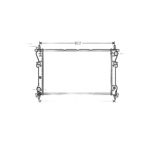 Radiator Motor FORD TRANSIT 2000->2006 Radiator apa pentru 2.3i 16V - 2.4TD cu/fara aer conditionat (77x40) Perioada 2000 2001 2002 2003 2004 2005 2006