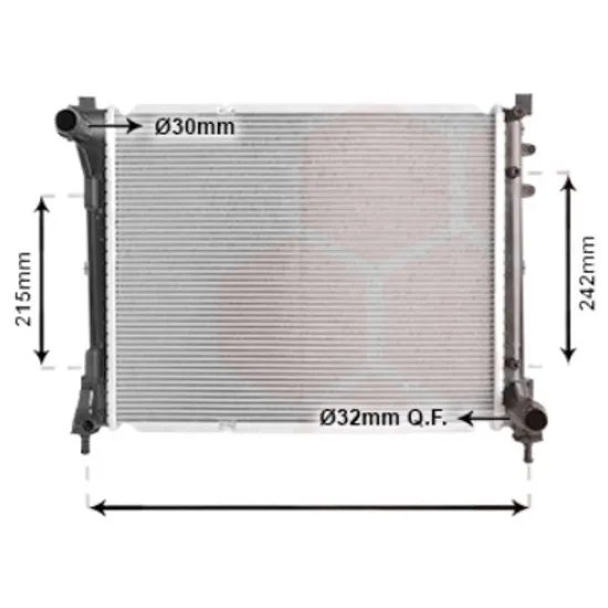 Radiator apa LANCIA YPSILON 2011-> pentru 1.3 D Multijet, perioada 2011 2012 2013 2014 2015 2016