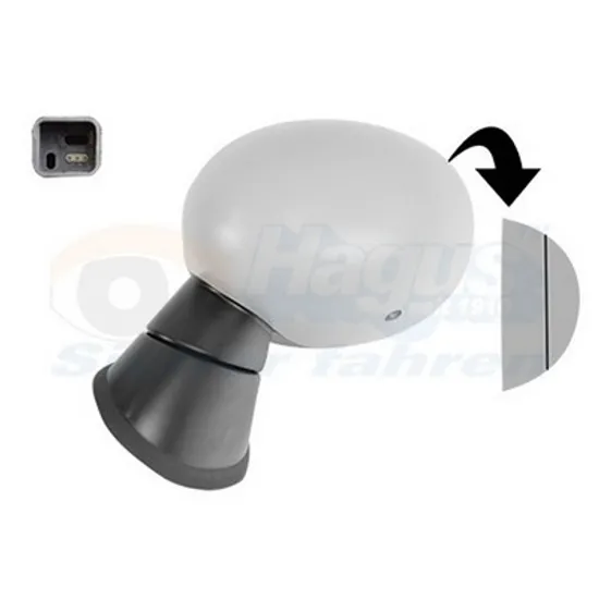 Oglinda MINI COUNTRYMAN F60 2016-> Oglinda exterioara electrica cu incalzire cu rabatare electrica pentru vopsit cu memorie 3 PIN stanga Perioada 2016 2017 2018 2019 2020 2021 2022