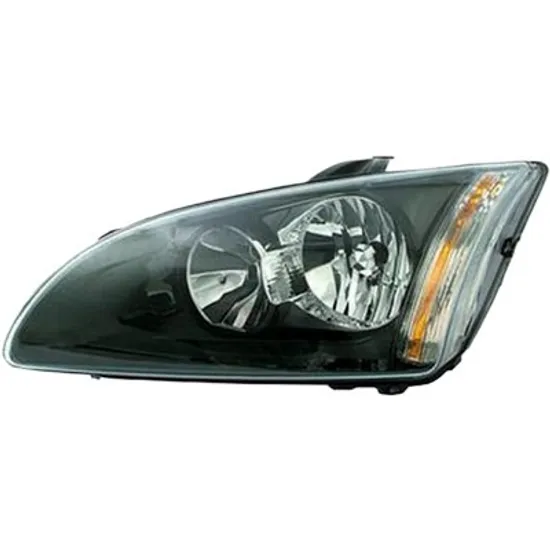 Far stanga FORD FOCUS 2 2004->2013 perioada 2004 2005 2006 2007 2008 2009 2010 2011 2012 pana la an de fabricatie 02/2008, fara motor reglaj, fumuriu, semnal galben, cu reglaj electric, cu bec H7/H1