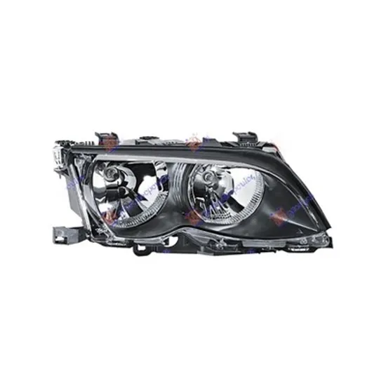 Far dreapta BMW 3 E46 1997->2005 perioada 1998 1999 2000 2001 2002 de la an de fabricatie 09/2001, cu motor reglaj, fara unitate de control Xenon, cu xenon, cu bec D2S/H7