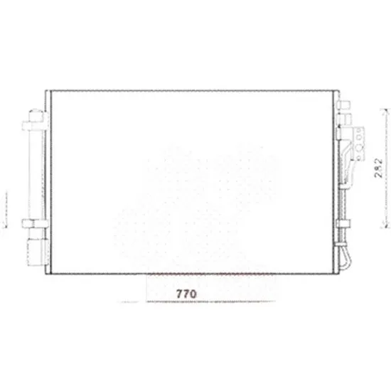 Radiator aer conditionat CITROEN C-ELYSEE 2012-> pentru 1.2 VTi 72, perioada 2012 2013 2014 2015 2016 2017