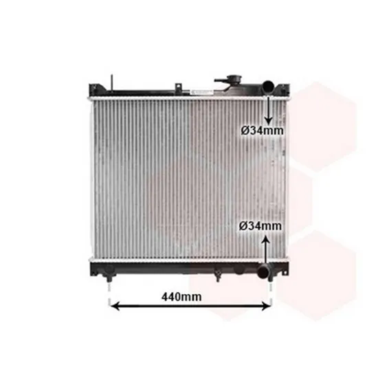 Radiator Motor SUZUKI GRAND VITARA 1 1998->2006 Radiator apa 1.6cc 16V +-/A/C (42.5x52.5) (KOYO) Perioada 1998 1999 2000 2001 2002 2003 2004 2005