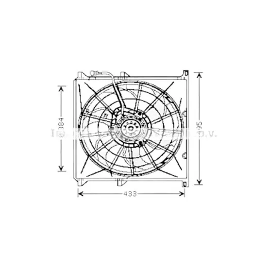 Ventilator motor BMW 3 Compact E36 1994->2000 318 ti 103KW 140CP , pentru motor M44 B19 (194S1) perioada 1996 1997 1998 1999
