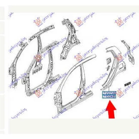 Aripa Spate HYUNDAI i10 2007->2013 Aripa spate dreapta Perioada 2007 2008 2009 2010 2011 2012 2013