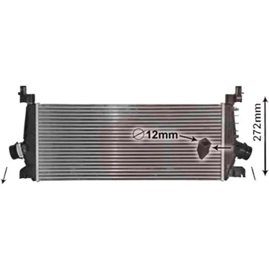 Intercooler OPEL ZAFIRA C 2011-> pentru 1.6, perioada 2012 2013 2014 2015 2016 2017 2018 2019