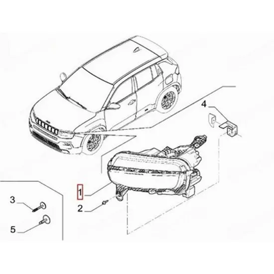 Faruri JEEP AVENGER 2022-> Far electric (O) STANGA Perioada 2022 2023 2024 2025