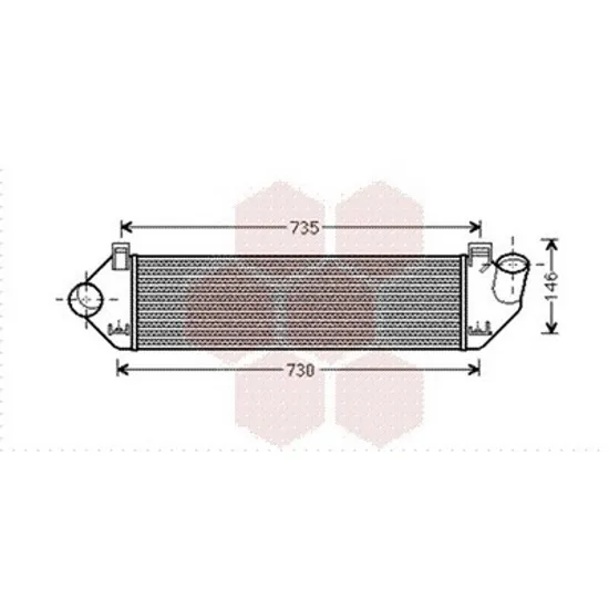 Intercooler VOLVO C70 2 2006->2013 Radiator intercooler 2.0 D diesel (655x160x40) ( 50) Perioada 2010 2011 2012 2013 2014 2015 2016