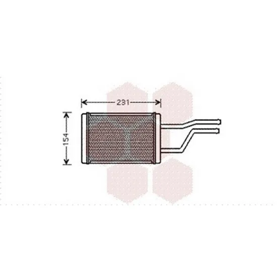 Radiator Incalzire TOYOTA HIACE 5 2004->2019 Calorifer (BR) (195x145x32) Perioada 2006 2007 2008 2009 2010 2011 2012