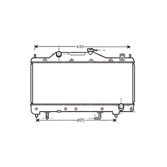 Radiator apa TOYOTA AVENSIS T22 1997->2003 pentru 1.6 VVT-i, perioada 2000 2001 2002 2003