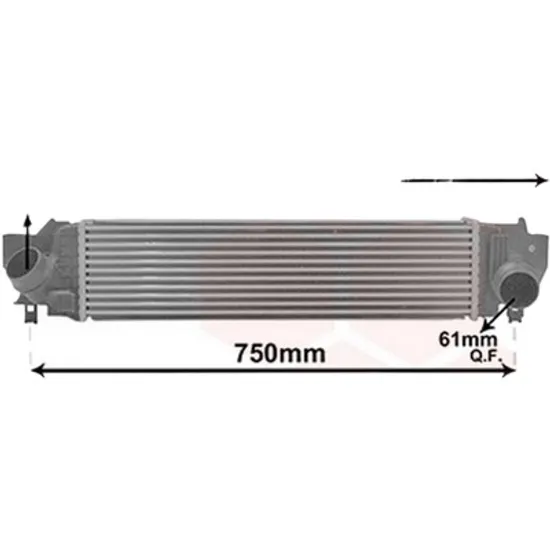Intercooler MINI MINI COOPER F56 2013-> Cooper S 131KW 178CP , pentru motor B48 A20 A, B48 A20 F perioada 2020 2021,2022,2023,2024 2025