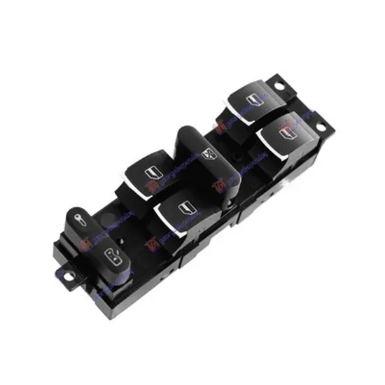 Buton Geamuri SEAT LEON 1999->2006 Panou buton comanda geamuri fata 4 contacte 9 pini cromat stanga Perioada 1999 2000 2001 2002 2003 2004 2005 2006