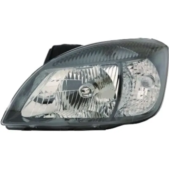 Far stanga KIA RIO 4 2005->2011 perioada 2005 2006 2007 2008 2009 2010 2011 pana la an de fabricatie 12/2011, cu motor reglaj, reglaj electric, cu bec H4, cu bec PY21W, cu bec W5W