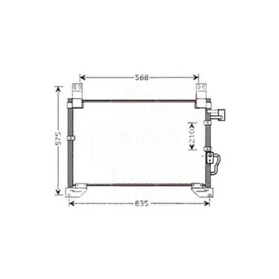 Radiator aer conditionat VOLVO S60 2 2010->2018 pentru 2.5 T5, perioada 2011 2012 2013 2014 2015