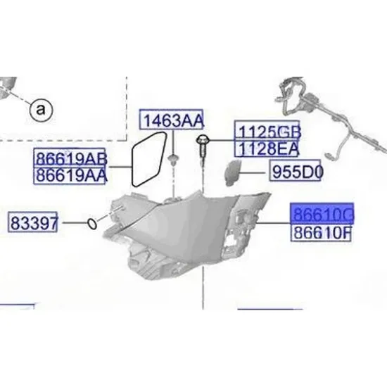 Colt bara spate KIA EV9 2023-> Colt bara spate (O) DREAPTA Perioada 2023 2024 2025