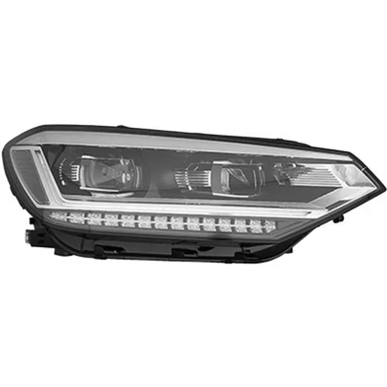 Far dreapta VW TOURAN 2010->2016 perioada 2015 2016 2017 2018 2019 2020 cu motor reglaj, semnal transparent, dinamic, cu reglaj electric, adaptiv, cu bec LED
