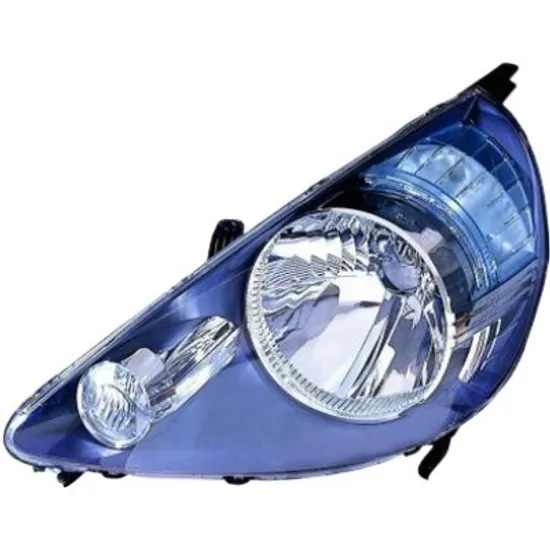 Far dreapta HONDA JAZZ 2 2002->2008 perioada 2002 2003 2004 2005 2006 2007 2008 de la an de fabricatie 2004, fara motor reglaj, semnal transparent, cu reglaj electric, cu bec H4