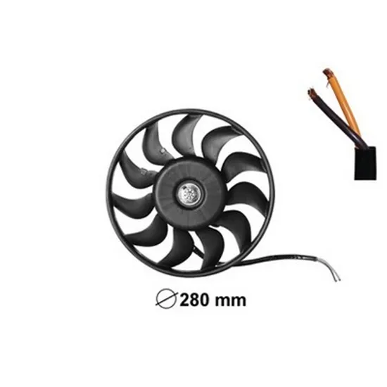 Ventilator Motor AUDI A4 8EC, B7 2004->2008 Electroventilator dublu.1.6-1.8-2.0L benzina-1.9D, Perioada 2004 2005 2006 2007 2008