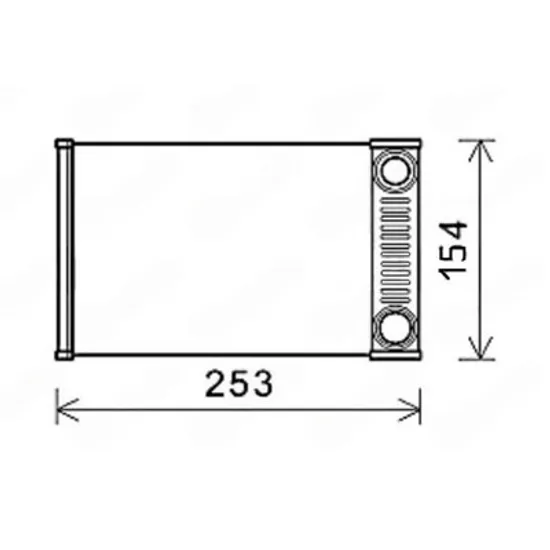 Radiator Incalzire OPEL MOKKA / MOKKA X 2012->2020 Calorifer (205x150) Perioada 2016 2017 2018 2019 2020 2021 2022