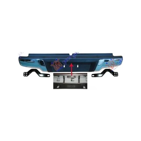 Bara Spate ISUZU D-MAX 2 2012->2018 Bara spate cromata, Perioada 2012 2013 2014 2015 2016
