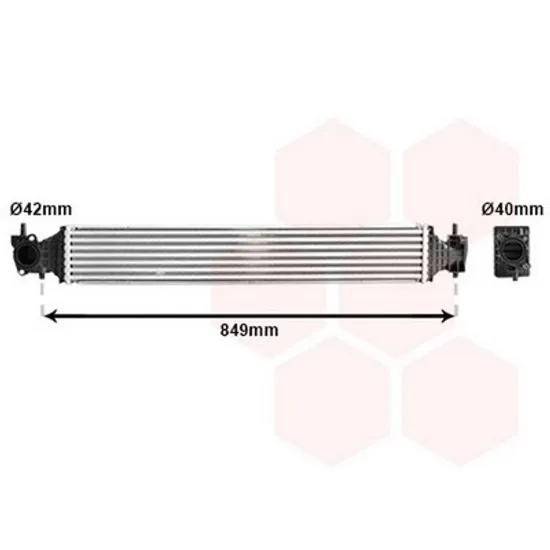 Intercooler HONDA CR-V 5 2016-> Radiator intercooler 1.5 V-TEC TURBO (710x110x64) Perioada 2017 2018 2019 2020 2021