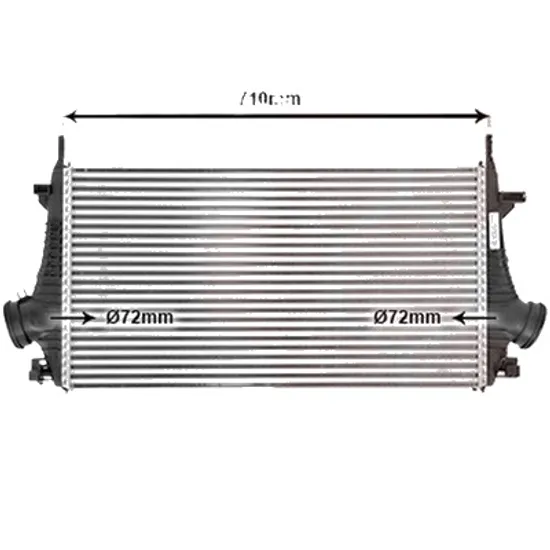 Intercooler OPEL INSIGNIA A 2008->2017 pentru 2.8 V6 Turbo 4x4 , perioada 2008 2009 2010 2011 2012 2013 2014 2015 2016 2017