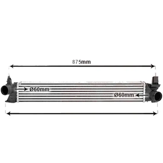Intercooler CITROEN JUMPER 2006-> pentru 2.0 BlueHDi 130, perioada 2016 2017 2018 2019