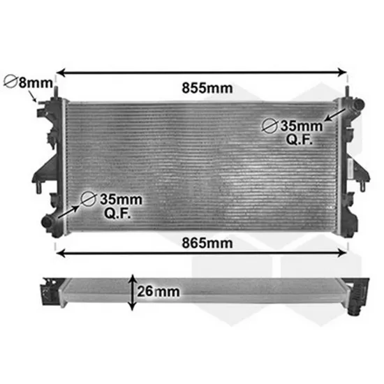 Radiator Aer Conditionat CITROEN JUMPER 2006-> Radiator aer conditionat 2.2 - 3,0 JTD - HDI (78x37,5) Perioada 2006 2007 2008 2009 2010 2011 2012 2013 2014 2015 2016 2017 2018