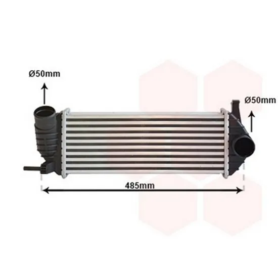 Intercooler RENAULT KANGOO 2008->2020 Radiator intercooler 1 5DCi - 108 - 109 - 111CDi 385x144 Perioada 2008 2009 2010 2011 2012 2013 2014