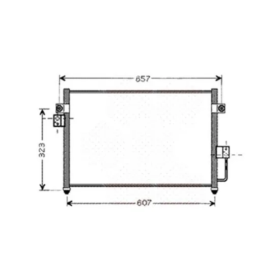 Radiator aer conditionat CITROEN JUMPER 2006-> pentru 3.0 HDi 155, perioada 2010 2011 2012 2013 2014 2015