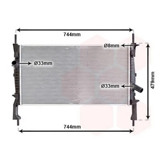 Radiator Motor CITROEN JUMPER 2006-> Radiator apa pentru 2.2 - 2.3TDCI - 2.4i fara aer conditionat (67x38) Perioada 2006 2007 2008 2009 2010 2011 2012 2013 2014