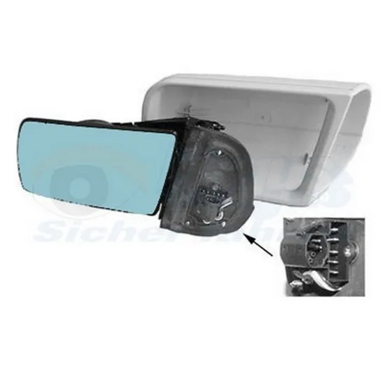 Oglinda MERCEDES C-CLASS W202 1993->2000 Oglinda exterioara electrica cu incalzire cu rabatare electrica pentru vopsit (7PINI) stanga, Perioada 1993 1994 1995 1996 1997 1998 1999 2000