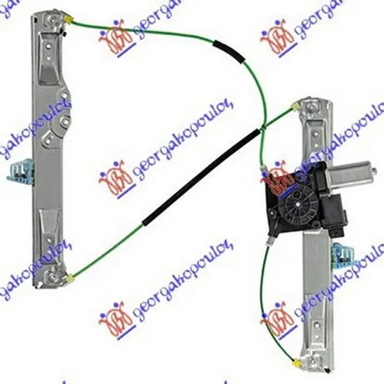 Macara Usa OPEL CORSA D 2006->2014 Macara usa electrica cu motor 3 usi COMFORT dreapta, Perioada 2006 2007 2008 2009 2010 2011 2012 2013 2014