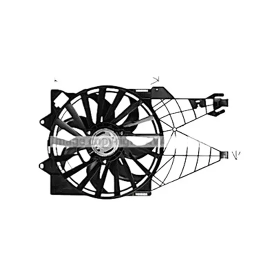 Ventilator motor FIAT LINEA 2006-> 1.3 D Multijet 70KW 95CP , pentru motor 199 A3.000, 199 B1.000 perioada 2009 2010 2011 2012 2013 2014