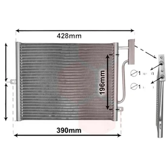 Radiator aer conditionat MERCEDES CLA C118 2019-> pentru CLA 220 4-matic , perioada 2019 2020 2021 2022 2023 2024