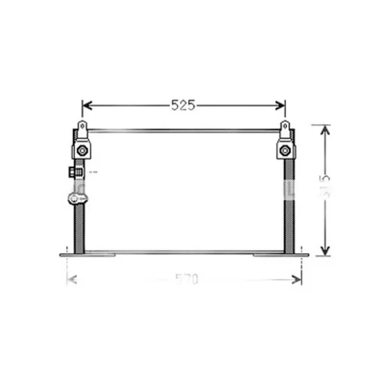 Radiator Aer Conditionat TOYOTA HILUX 6 1994->2005 Radiator aer conditionat 2 5 TD 53 5x27 5x16 Perioada 2001 2002 2003 2004